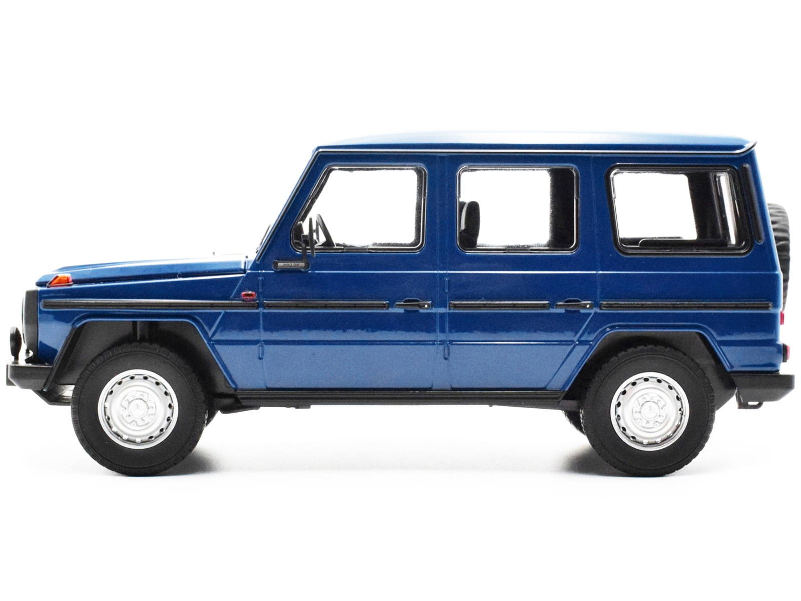 1980 Mercedes-Benz G-Model (LWB) Dark Blue with Black Stripes Limited Edition to 402 pieces Worldwide 1/18 Diecast Model Car by Minichamps - Image 2
