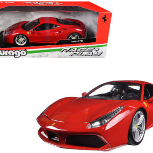 Ferrari 488 GTB Red 1/18 Diecast Model Car by Bburago