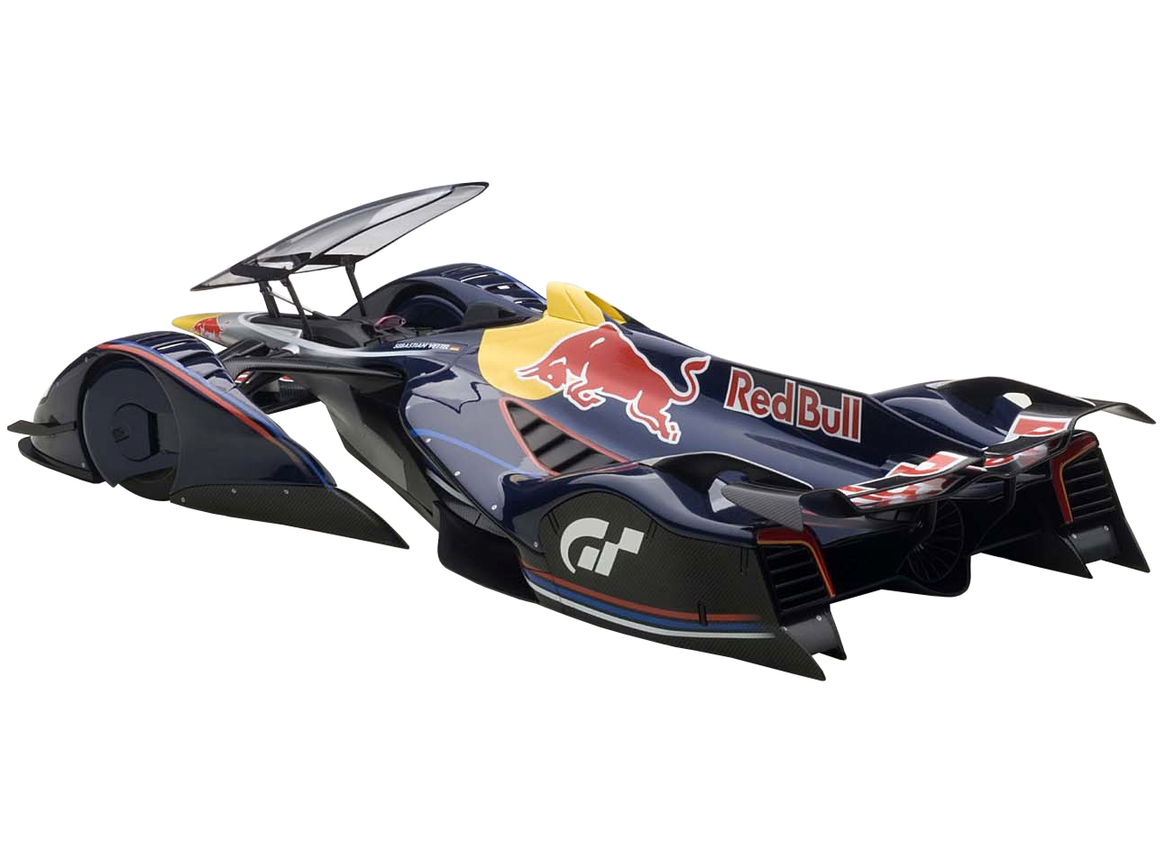 Red Bull X2014 Fan Car Red Bull Color Sebastian Vettel 1/18 Model Car by Autoart - Image 2
