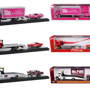 Auto Haulers "3 Sodas" Set of 3 pieces Release 15 Limited Edition to 8400 pieces Worldwide 1/64 Diecast Model Cars by M2 Machines