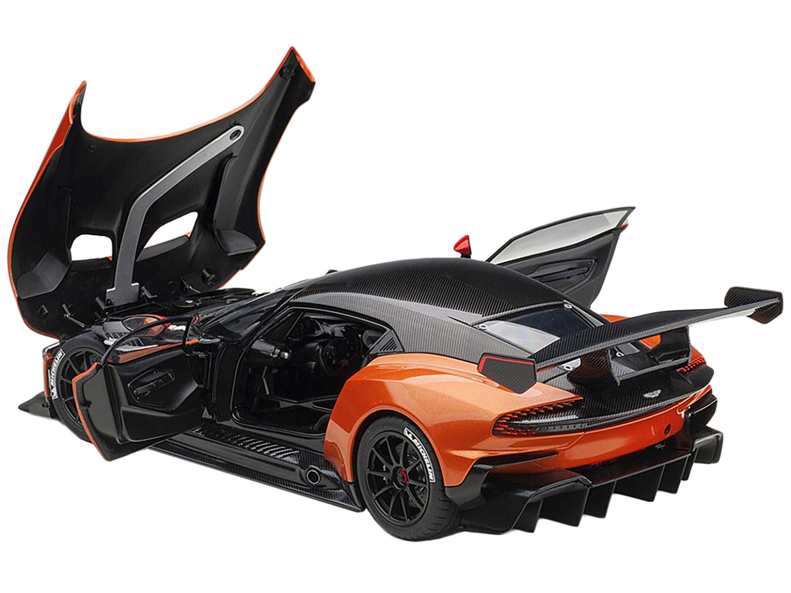 Aston Martin Vulcan Madagascar Orange with Carbon Top 1/18 Model Car by Autoart - Image 2