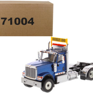 International HX520 Day Cab Tandem Tractor Blue 1/50 Diecast Model by Diecast Masters