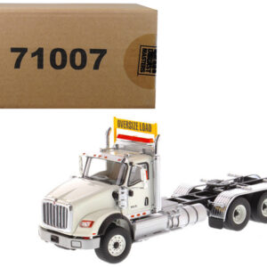 International HX620 Day Cab Tridem Tractor White 1/50 Diecast Model by Diecast Masters