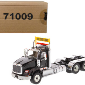 International HX620 Day Cab Tridem Tractor Black 1/50 Diecast Model by Diecast Masters