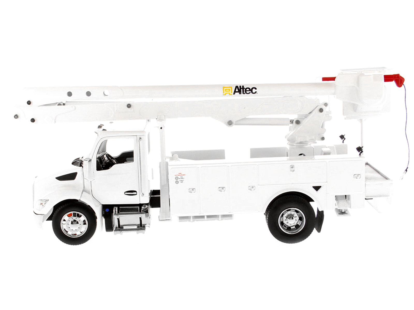 Kenworth T380 with Altec AA55 Aerial Service Truck White "Transport Series" 1/32 Diecast Model by Diecast Masters - Image 2