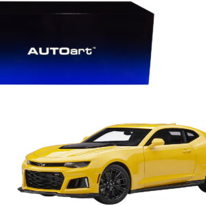 Chevrolet Camaro ZL1 Bright Yellow 1/18 Model Car by Autoart