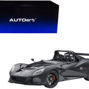 Lotus 3-Eleven Matt Black with Gloss Black Accents 1/18 Model Car by Autoart