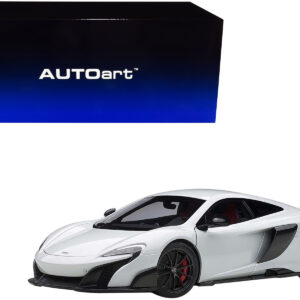 Mclaren 675LT Silica White 1/18 Model Car by Autoart