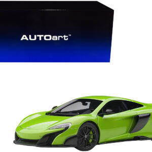 Mclaren 675LT Napier Green with Black Wheels 1/18 Model Car by Autoart