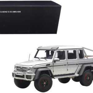 Mercedes G63 AMG 6X6 Silver 1/18 Model Car by Autoart