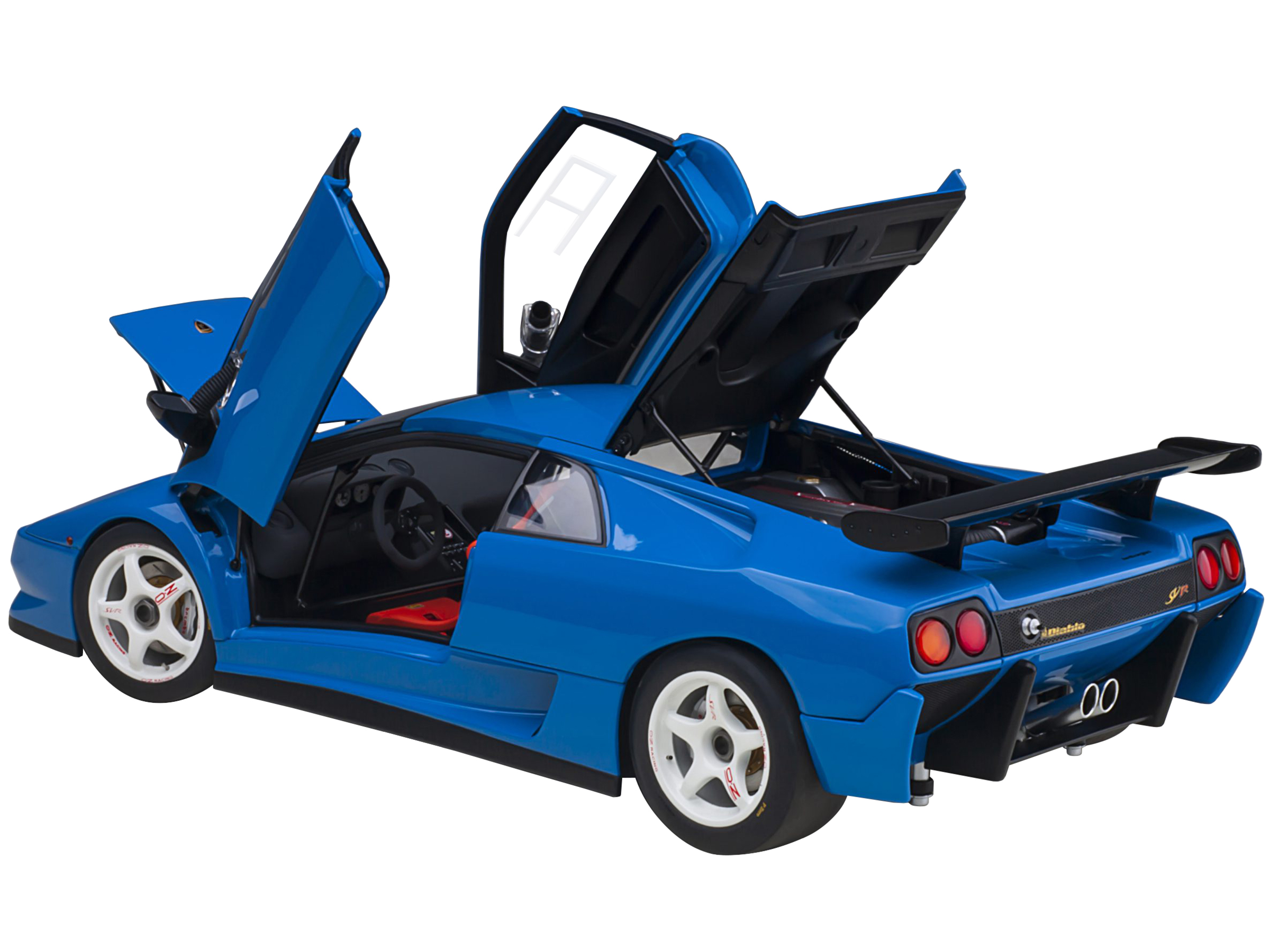 Lamborghini Diablo SV-R Blu Le Mans Blue 1/18 Model Car by Autoart - Image 2