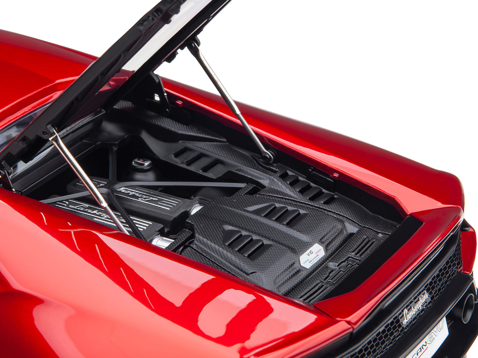 Lamborghini Huracan EVO Rosso Bia Red Metallic 1/18 Model Car by Autoart - Image 4