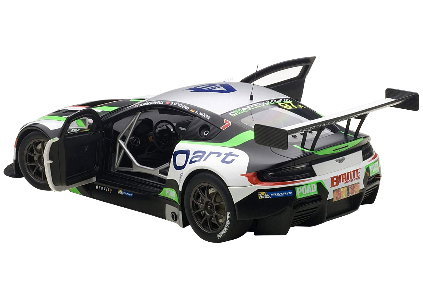 Aston Martin V12 Vantage Bathurst 12hour Endurance Race 2015 #97 A. Macdowall / D. O'Young / S. Mucke 1/18 Model Car by Autoart - Image 3