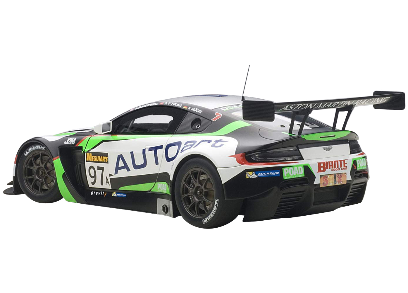 Aston Martin V12 Vantage Bathurst 12hour Endurance Race 2015 #97 A. Macdowall / D. O'Young / S. Mucke 1/18 Model Car by Autoart - Image 4