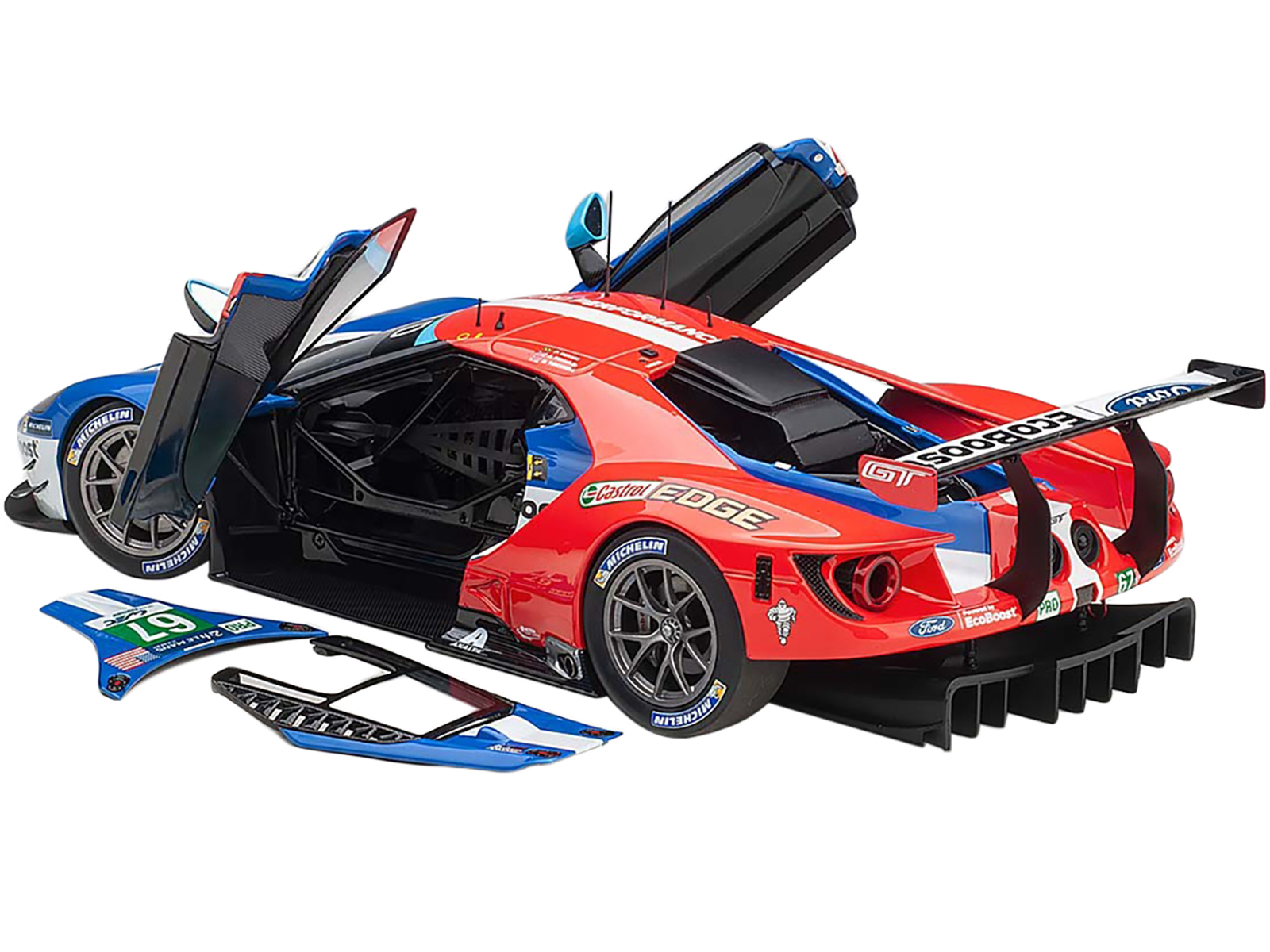 Ford GT #67 Harry Tincknell - Andy Priaulx - Pipo Derani "Ford Chip Ganassi Team UK" 24H Le Mans (2017) 1/18 Model Car by Autoart - Image 2