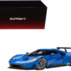 Ford GT Le Mans Plain Color Version Blue 1/18 Model Car by Autoart