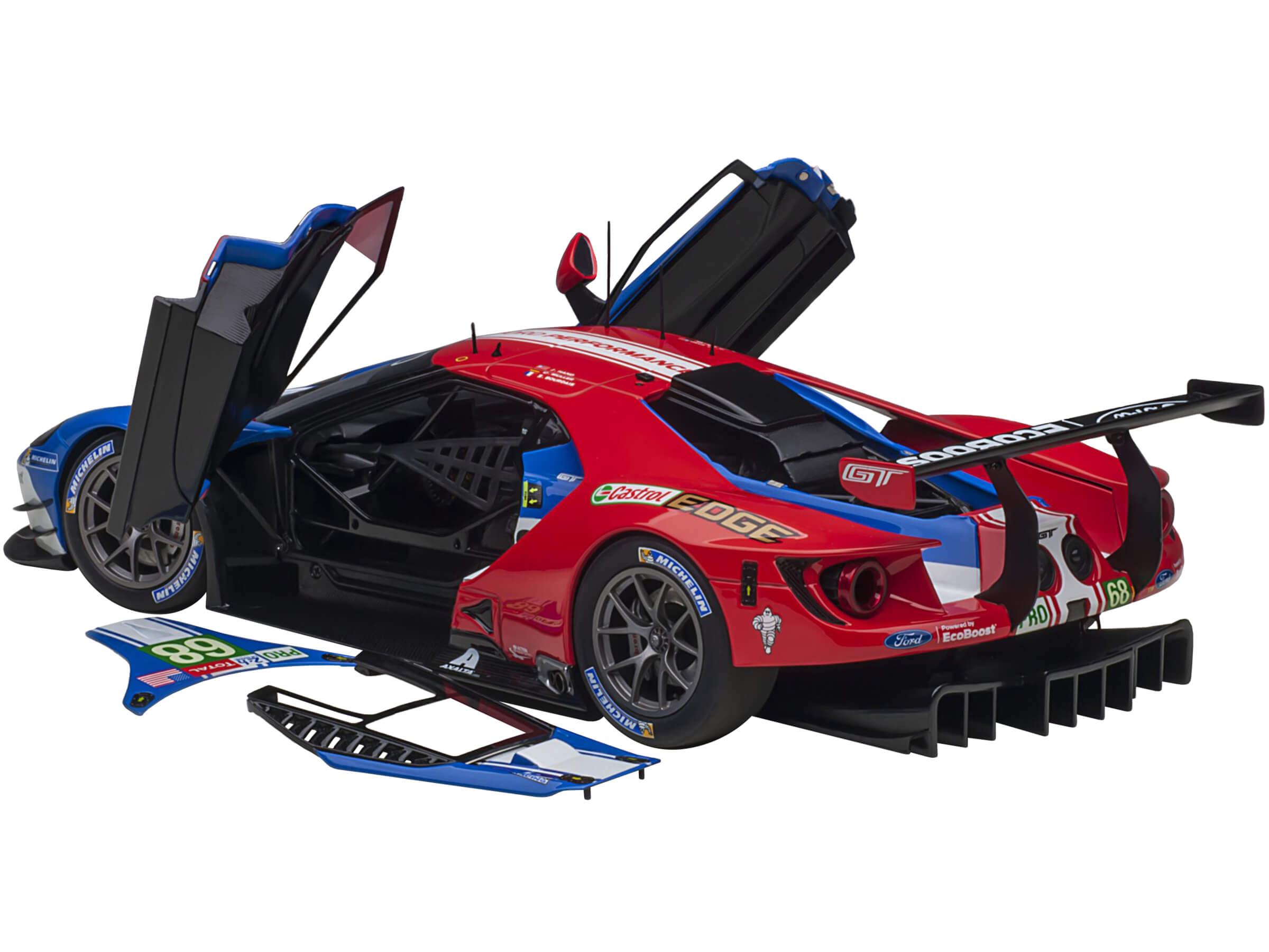 Ford GT #68 Sebastien Bourdais - Joey Hand - Dirk Muller 24H of Le Mans (2019) 1/18 Model Car by Autoart - Image 2