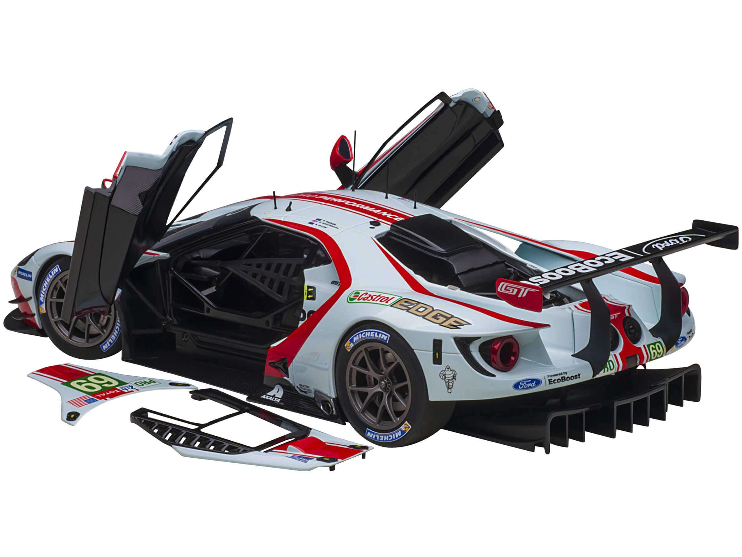 Ford GT #69 Ryan Briscoe - Scott Dixon - Richard Westbrook 24H of Le Mans (2019) 1/18 Model Car by Autoart - Image 2