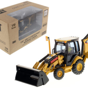 CAT Caterpillar 420E Center Pivot Backhoe Loader with Working Tools with Operator "Core Classics Series" 1/50 Diecast Model by Diecast Masters