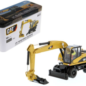 CAT Caterpillar M318D Wheeled Excavator with Operator "High Line" Series 1/87 (HO) Scale Diecast Model by Diecast Masters