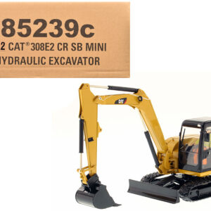 CAT Caterpillar 308E2 CR SB Mini Hydraulic Excavator with Working Tools and Operator "Core Classics" Series 1/32 Diecast Model by Diecast Masters