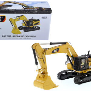 CAT Caterpillar 374D L Hydraulic Excavator with Operator "High Line" Series 1/50 Diecast Model by Diecast Masters