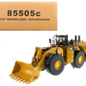 CAT Caterpillar 994K Wheel Loader with Rock Bucket and Operator "Core Classics" Series 1/50 Diecast Model by Diecast Masters