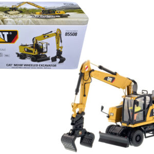 CAT Caterpillar M318F Wheeled Excavator with Operator "High Line Series" 1/50 Diecast Model by Diecast Masters