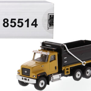 CAT Caterpillar CT681 Dump Truck Yellow and Black "High Line" Series 1/87 (HO) Scale Diecast Model by Diecast Masters