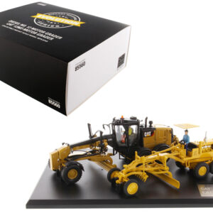 Cat Caterpillar No. 12 Motor Grader (Circa 1939-1959) and Cat Caterpillar 12M3 Motor Grader (Current) with Operators "Evolution Series" Set of 2 pieces 1/50 Diecast Models by Diecast Masters