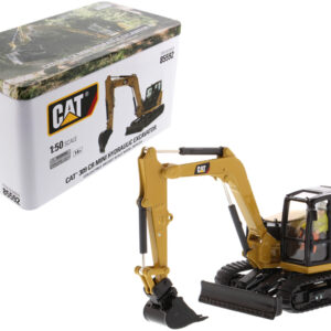 CAT Caterpillar 309 CR Next Generation Mini Hydraulic Excavator with Work Tools and Operator "High Line" Series 1/50 Diecast Model by Diecast Masters