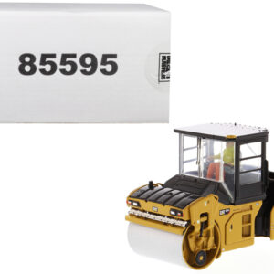 CAT Caterpillar CB-13 Tandem Vibratory Roller with Cab and Operator "High Line Series" 1/50 Diecast Model by Diecast Masters