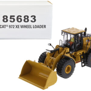 CAT Caterpillar 972 XE Wheel Loader Yellow with Operator "High Line Series" 1/50 Diecast Model by Diecast Masters