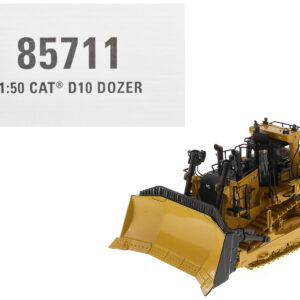 CAT Caterpillar D10 Track Type Dozer Yellow "High Line Series" 1/50 Diecast Model by Diecast Masters