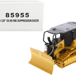 CAT Caterpillar D5 XR Fire Suppression Track Type Dozer Yellow "High Line" Series 1/50 Diecast Model by Diecast Masters