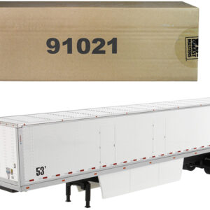 53' Dry Cargo Van Trailer White "Transport Series" 1/50 Diecast Model by Diecast Masters