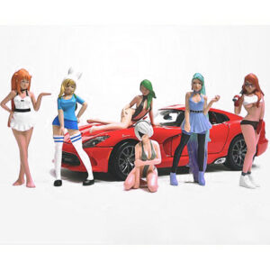 "Cosplay Girls" 6 piece Figure Set for 1/24 Scale Models by American Diorama