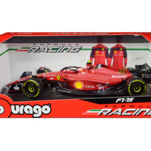 Ferrari F1-75 #55 Carlos Sainz "Ferrari Racing" Formula One F1 (2022) "Formula Racing" Series 1/18 Diecast Model Car by Bburago
