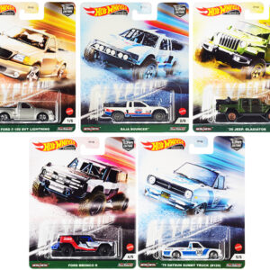 "Hyper Haulers" 5 piece Set "Car Culture" Series Diecast Model Cars by Hot Wheels