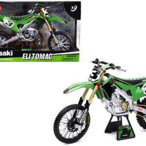 Kawasaki KX 450F Dirt Bike Motorcycle #3 Eli Tomac Green and Black "Kawasaki Racing Team" 1/6 Diecast Model by New Ray