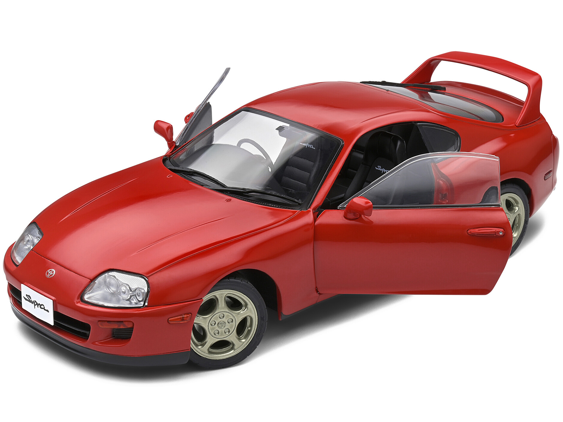 1993 Toyota Supra MK4 RHD (Right Hand Drive) Red 1/18 Diecast Model Car by Solido - Image 2
