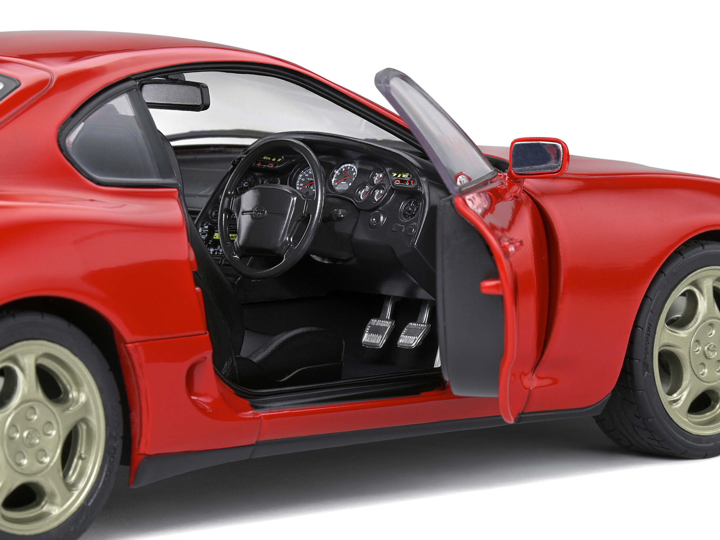 1993 Toyota Supra MK4 RHD (Right Hand Drive) Red 1/18 Diecast Model Car by Solido - Image 3