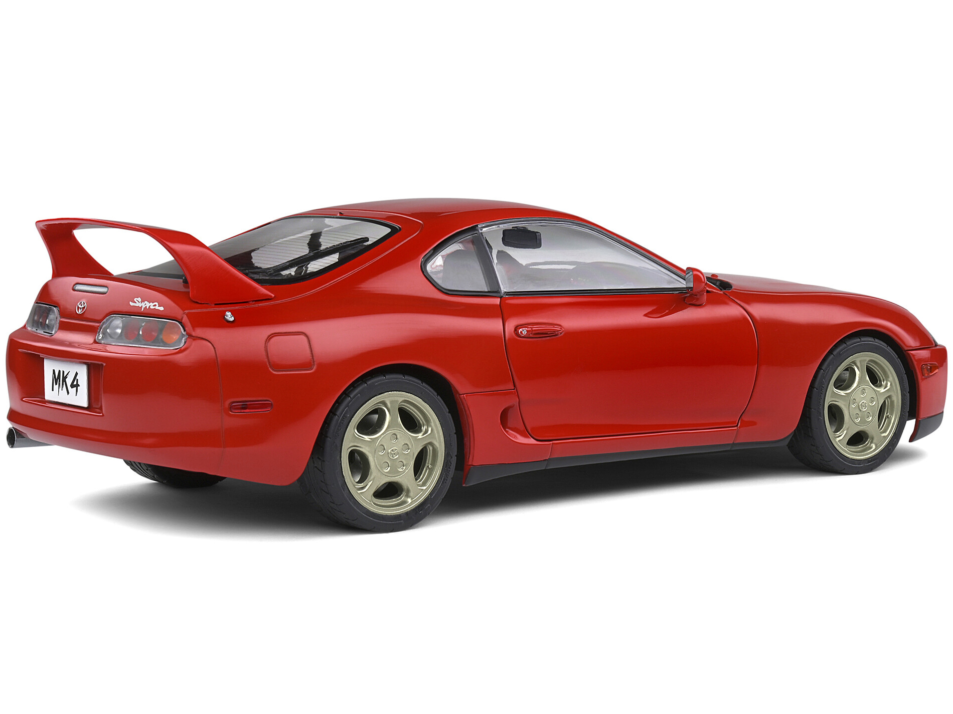 1993 Toyota Supra MK4 RHD (Right Hand Drive) Red 1/18 Diecast Model Car by Solido - Image 5
