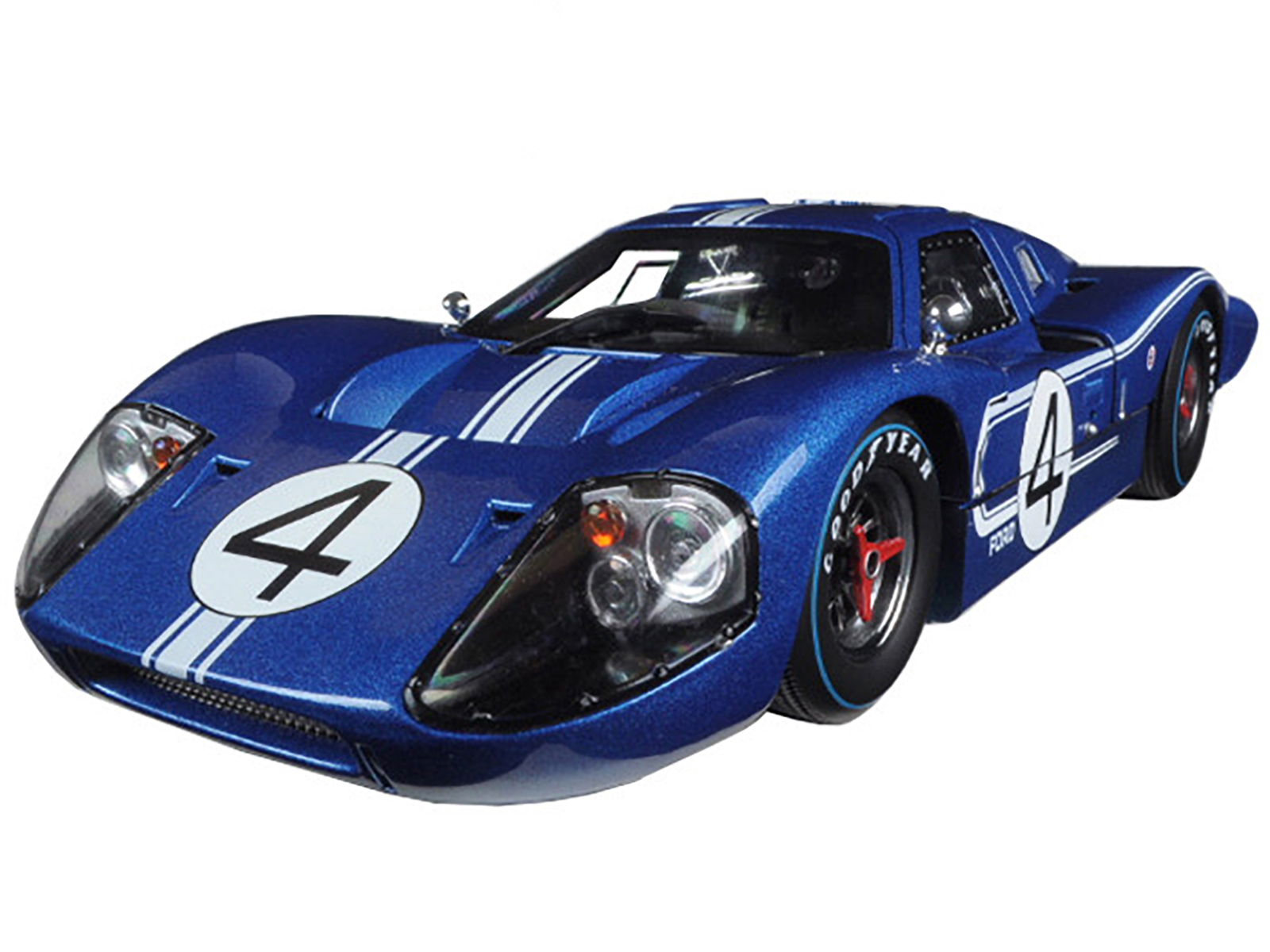 Ford GT MK IV #4 Blue L. Ruby - D. Hulme 24 Hours of Le Mans (1967) 1/18 Diecast Model Car by Shelby Collectibles - Image 2