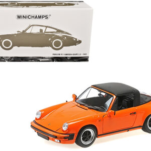 1983 Porsche 911 Carrera Targa 3.2 Orange 1/18 Diecast Model Car by Minichamps