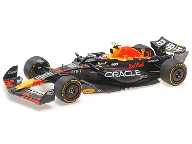 Red Bull Racing RB19 #11 Sergio Perez "Oracle" 2nd Place F1 Formula One "Italian GP" (2023) with Driver Limited Edition to 108 pieces Worldwide 1/18 Diecast Model Car by Minichamps - Image 2