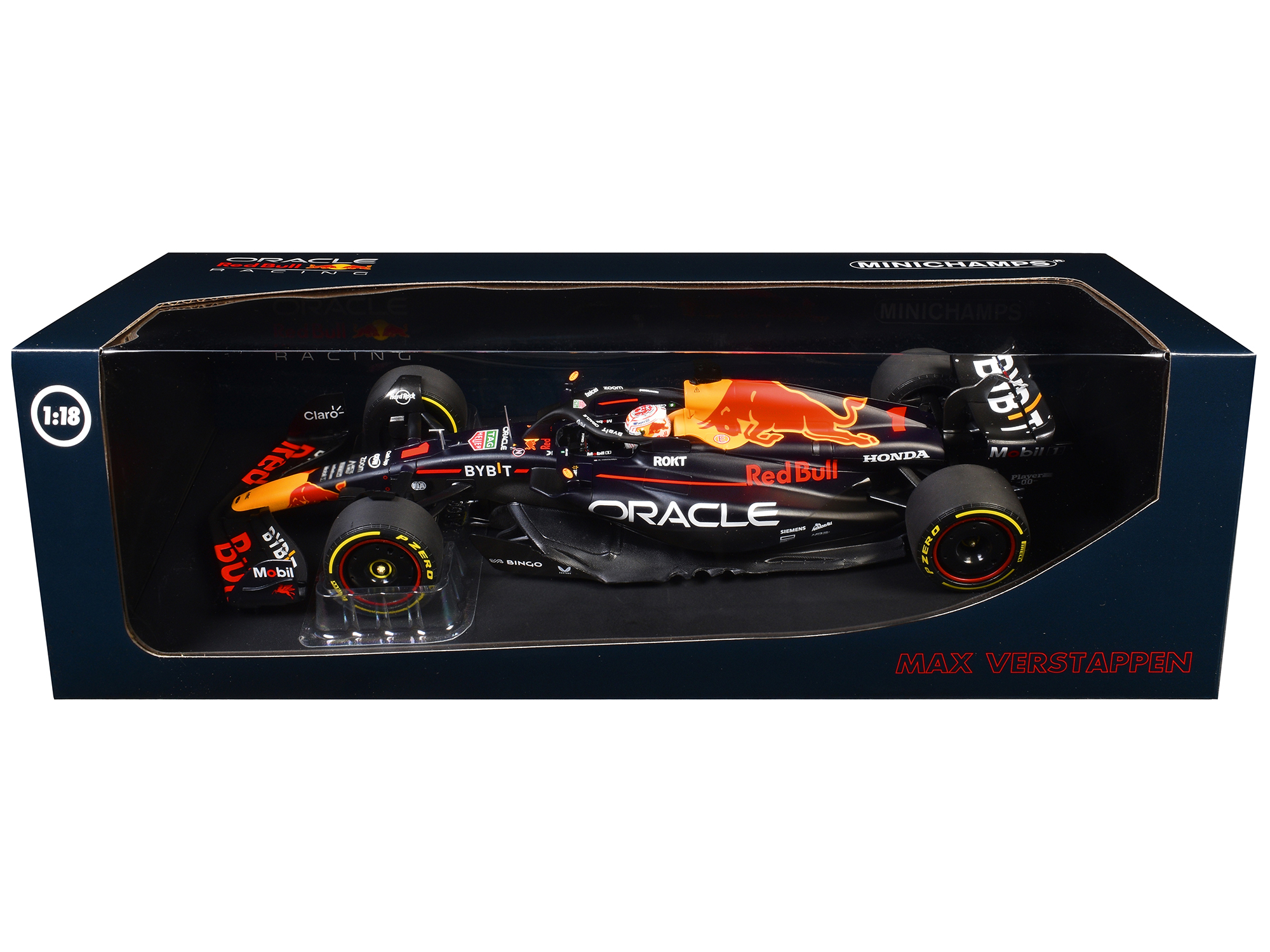 Red Bull Racing RB19 #1 Max Verstappen "Oracle" Winner F1 Formula One "Japanese GP" (2023) with Driver Limited Edition to 180 pieces Worldwide 1/18 Diecast Model Car by Minichamps - Image 3