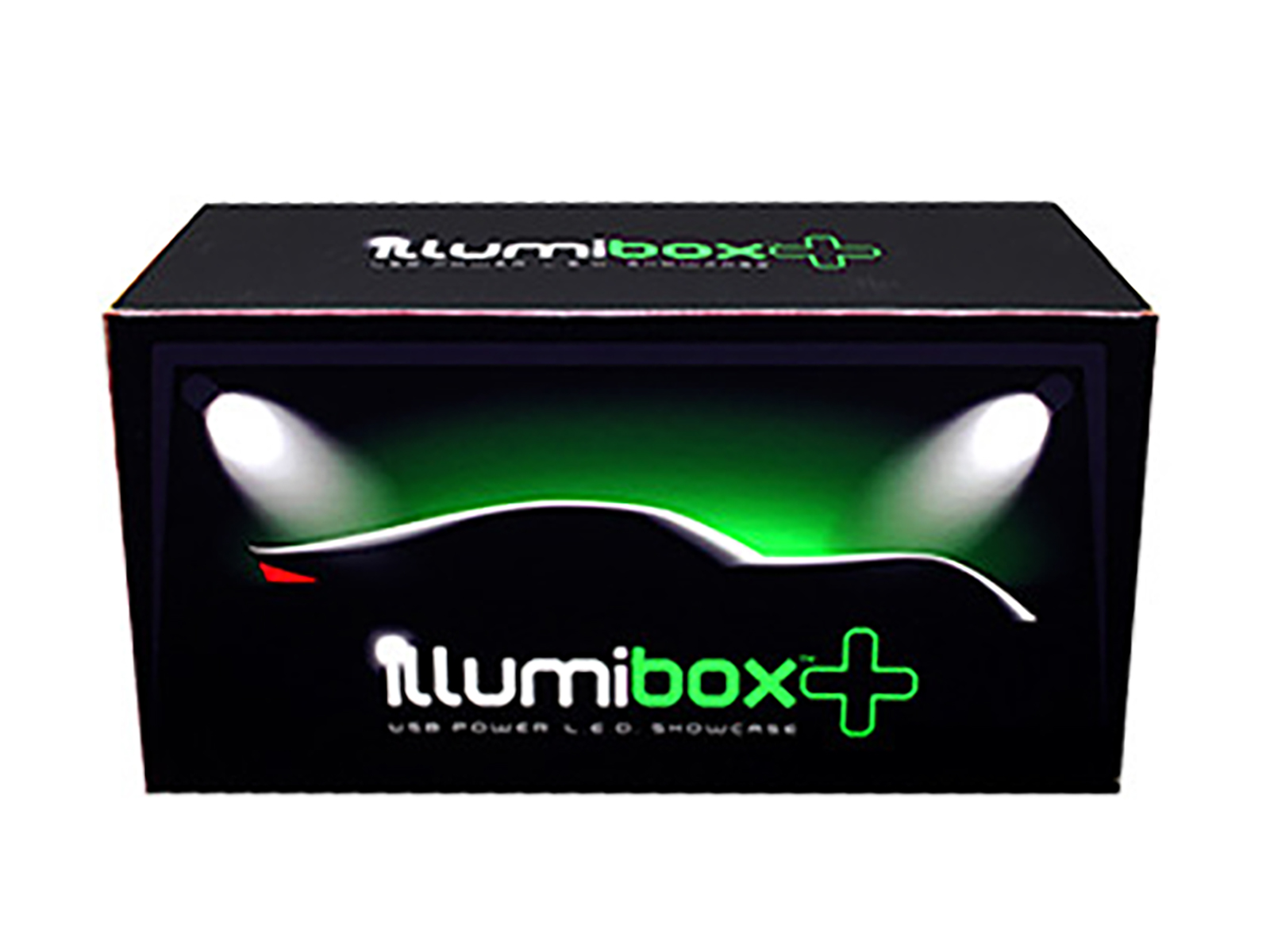 Collectible Display Show Case with LED Lights and Black Base for 1/24 1/18 Models by Illumibox - Image 2