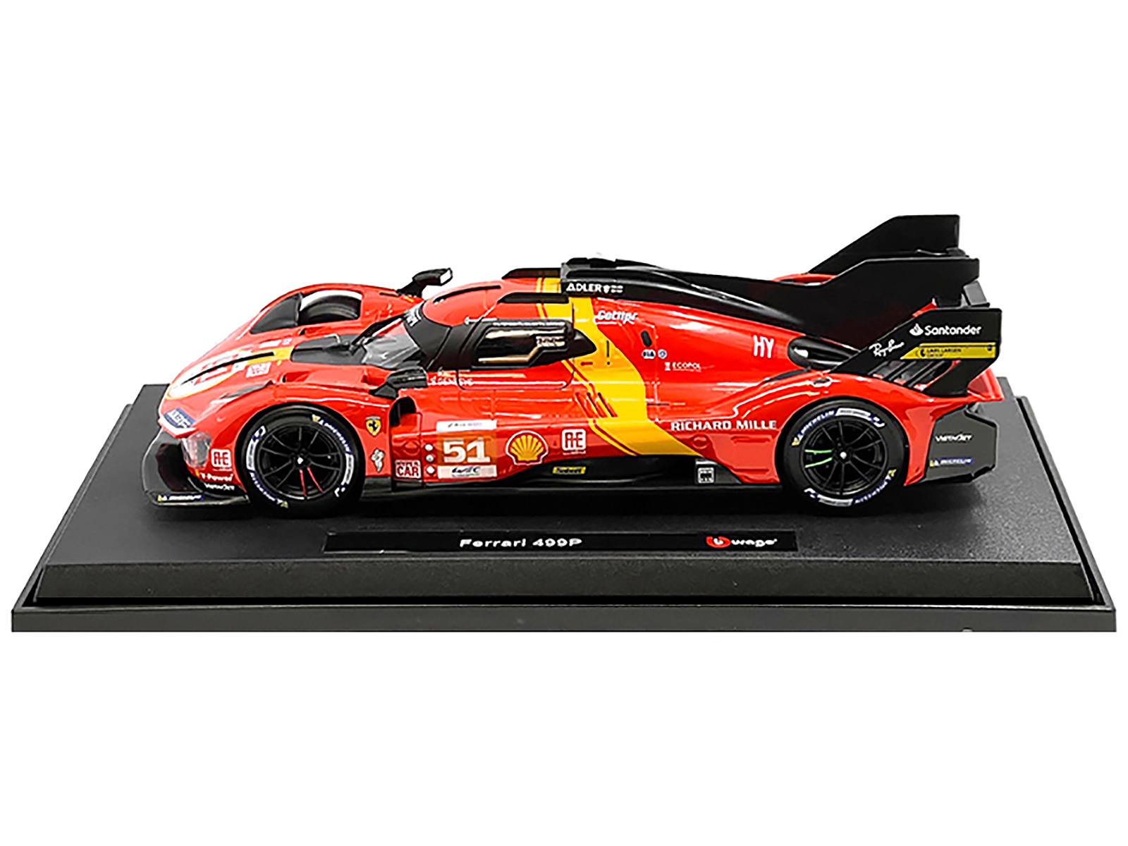 Ferrari 499P #51 James Calado - Antonio Giovinazzi - Alessandro Pier Guidi "Ferrari AF Corse" Winner "24 Hours of Le Mans" (2023) "Racing" Series 1/18 Diecast Model Car by Bburago - Image 3