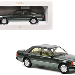 1990 Mercedes-Benz 230 E Night Green Metallic with Green Interior 1/18 Diecast Model Car by Norev